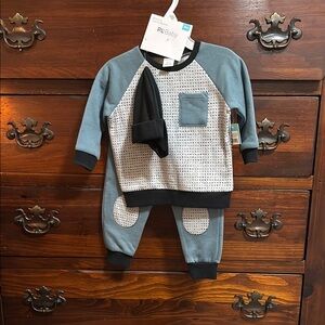 Carter's Blue and Black Kids Matching Set